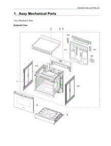 Mechanical Parts Assembly parts for Samsung Range NE63A6311SS from AppliancePartsPros.com
