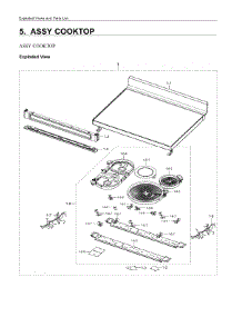 5. Assy Cooktop parts for Samsung Range NE63A6711ST/AA from AppliancePartsPros.com