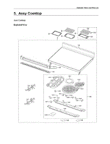 Cooktop Assy parts for Samsung Range NE63A6751SS/AA from AppliancePartsPros.com