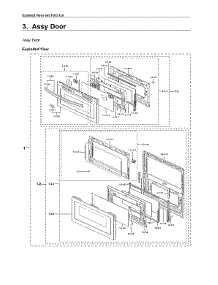 Door Assy parts for Samsung Range NE63A6751SS/AA from AppliancePartsPros.com