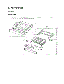 Drawer Assy parts for Samsung Range NE63B8211SS/AA from AppliancePartsPros.com