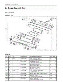 4. Assy Control Box parts for Samsung Range NE63T8311SG/AA from AppliancePartsPros.com