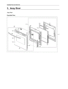 Door Assy parts for Samsung Range NE63T8311SS/AA from AppliancePartsPros.com