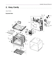 2. Assy Cavity parts for Samsung Range NE63T8711SG-AA from AppliancePartsPros.com