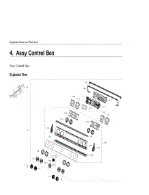 4. Assy Control Box parts for Samsung Range NE63T8711SG-AA from AppliancePartsPros.com