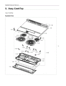 5. Assy Cooktop parts for Samsung Range NE63T8711SG-AA from AppliancePartsPros.com