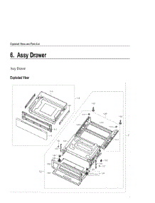 6. Assy Drawer parts for Samsung Range NE63T8711SG-AA from AppliancePartsPros.com