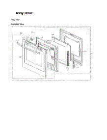 Door Assy parts for Samsung Range NE63T8711SS/AA from AppliancePartsPros.com