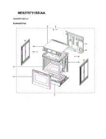 Main Assy parts for Samsung Range NE63T8711SS/AA from AppliancePartsPros.com