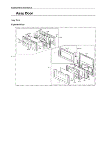 Door Assy parts for Samsung Range NE63T8751SS/AA from AppliancePartsPros.com
