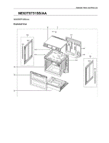 Main Assy parts for Samsung Range NE63T8751SS/AA from AppliancePartsPros.com