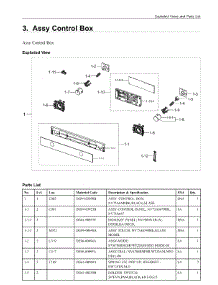 3. Assy Control Box parts for Samsung Wall Oven NV75A6679RK/ET from AppliancePartsPros.com