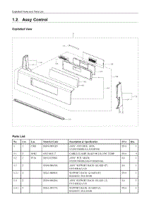 1.2. Assy Control parts for Samsung Range NX58F5500SS/AA from AppliancePartsPros.com