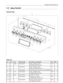 1.2. Assy Control parts for Samsung Range NX58H9950WS/AC from AppliancePartsPros.com
