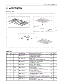 6. Accessory parts for Samsung Range NX58M6630SG/AA from AppliancePartsPros.com
