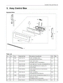 3. Assy Control Box parts for Samsung Range NX58M6630SS/AA from AppliancePartsPros.com