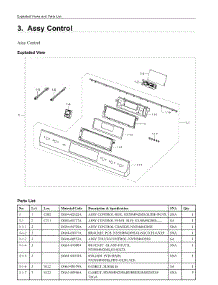 3. Assy Control parts for Samsung Range NX58M9420SS/AA from AppliancePartsPros.com