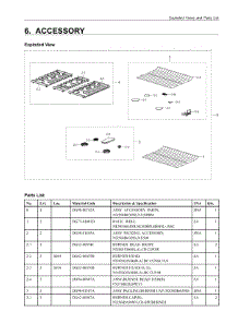 6. Accessory parts for Samsung Range NX58R6631ST/AA from AppliancePartsPros.com