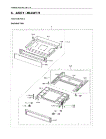 Drawer Assy parts for Samsung Range NX60A6111SS/AA from AppliancePartsPros.com