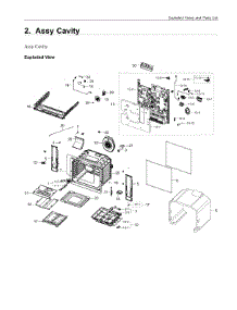 2. Assy Cavity parts for Samsung Range NX60A6511SB/AA from AppliancePartsPros.com