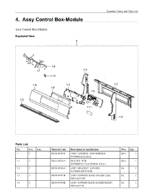 4. Assy Control Box-Module parts for Samsung Range NX60A6511SB/AA from AppliancePartsPros.com