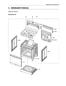 Main Assy parts for Samsung Range NX60A6511SG/AA from AppliancePartsPros.com