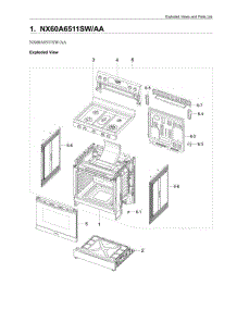 Main Assembly parts for Samsung Range NX60A6511SW from AppliancePartsPros.com