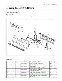 4. Assy Control Box-Module parts for Samsung Range NX60A6511SW/AA from AppliancePartsPros.com