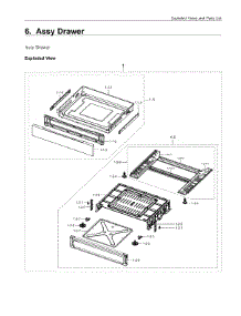 6. Assy Drawer parts for Samsung Range NX60A6711ST/AA from AppliancePartsPros.com
