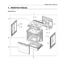 Main Assy parts for Samsung Range NX60T8311SS/AA from AppliancePartsPros.com