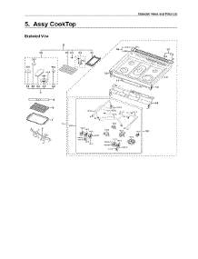 Cooktop Assy parts for Samsung Range NX60T8511SS/AA from AppliancePartsPros.com