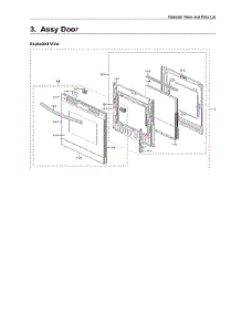 Door Assy parts for Samsung Range NX60T8511SS/AA from AppliancePartsPros.com