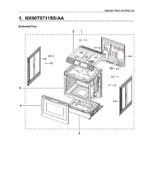 Main Assy parts for Samsung Range NX60T8711SS/AA from AppliancePartsPros.com