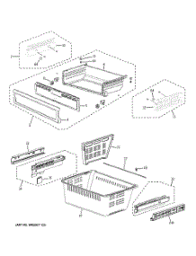 Freezer Shelves parts for Samsung Refrigerator PFSF6PKXEBB from AppliancePartsPros.com