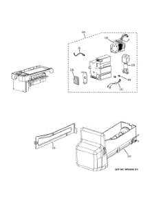 Ice Maker & Dispenser parts for Samsung Refrigerator PFSF6PKXGBB from AppliancePartsPros.com