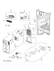 Fresh Food Section parts for Samsung Refrigerator PFSF6PKXGBB from AppliancePartsPros.com