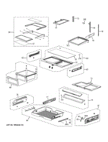 Fresh Food Shelves parts for Samsung Refrigerator PFSS6PKXFSS from AppliancePartsPros.com