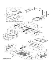 Fresh Food Shelves parts for Samsung Refrigerator PFSS6SMXESS from AppliancePartsPros.com