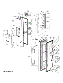 Fresh Food Doors parts for Samsung Refrigerator PFSS9PKYASS from AppliancePartsPros.com