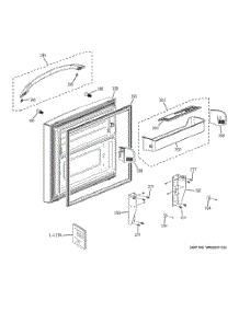 Freezer Door parts for Samsung Refrigerator PFSS9SKYBSS from AppliancePartsPros.com