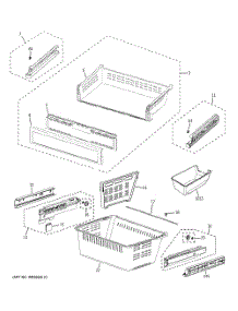 Freezer Shelves parts for Samsung Refrigerator PFSS9SKYBSS from AppliancePartsPros.com