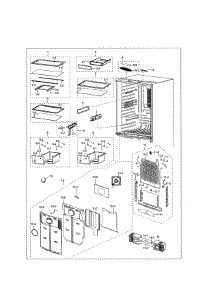 Refrigerator Parts parts for Samsung Refrigerator RF18HFENBSG/US from AppliancePartsPros.com