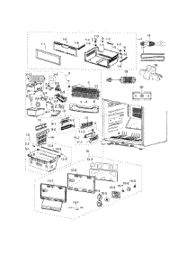 Freezer parts for Samsung Refrigerator RF18HFENBWW/US from AppliancePartsPros.com