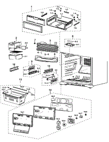 Freezer parts for Samsung Refrigerator RF197ACBPXAC from AppliancePartsPros.com