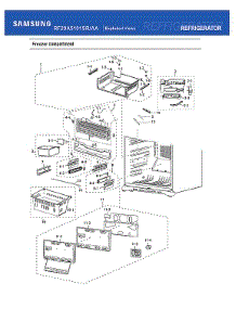 Freezer Compartment parts for Samsung Refrigerator RF20A5101SR/AA from AppliancePartsPros.com