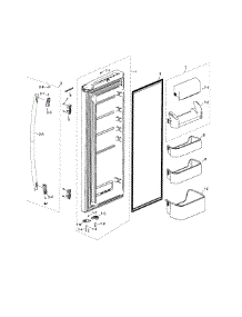 Fridge Door R parts for Samsung Refrigerator RF20HFENBBC/US from AppliancePartsPros.com