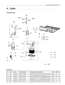 4. Cycle parts for Samsung Refrigerator RF22M9581SR/AA from AppliancePartsPros.com
