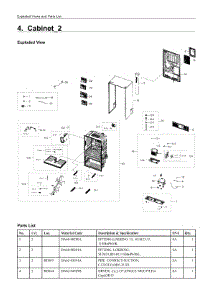 4. Cabinet_2 parts for Samsung Refrigerator RF22NPEDBSG/AA from AppliancePartsPros.com