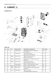 4. Cabinet_2 parts for Samsung Refrigerator RF22NPEDBSR/AA from AppliancePartsPros.com