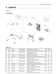 3. Cabinet1 parts for Samsung Refrigerator RF22R7551SG/AA from AppliancePartsPros.com